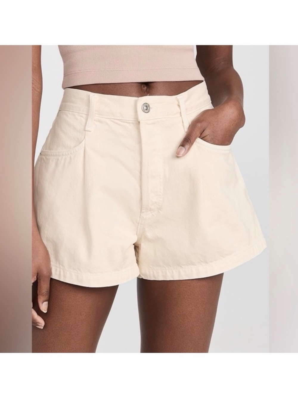 Citizens of Humanity Franca Pleated Baggy Shorts